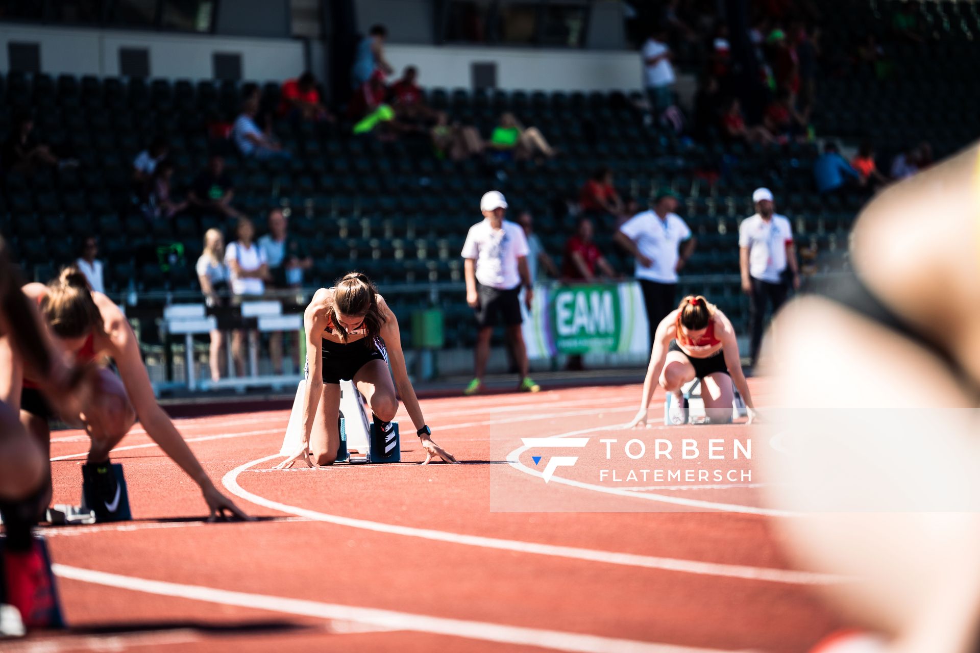 Lena Charlotte Horton (SG Bredenbeck-Holtensen) am 02.07.2022 waehrend den NLV+BLV Leichtathletik-Landesmeisterschaften im Jahnstadion in Goettingen (Tag 1)